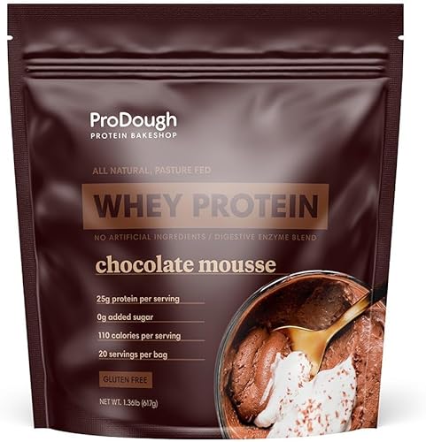 ProDough Gourmet Whey Isolate - Proteína en polvo hidrolizada para mezcla de batidos, mezcla de enzimas de fácil digestión, 0.88 oz de proteína por