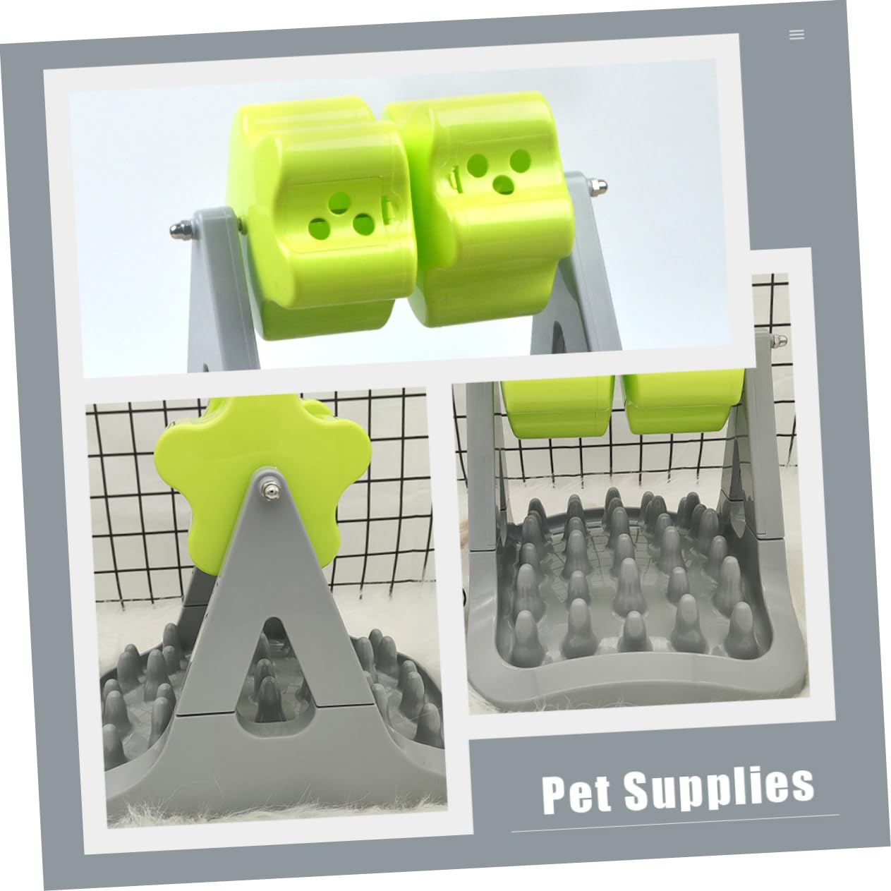 Happyyami Juguete con Fugas De Rodillos Comederos para Perros Comida De Gato Juguete Alimentador Lento para Gatos Alimentador Automático De Comida para Perros Alimento Abs El