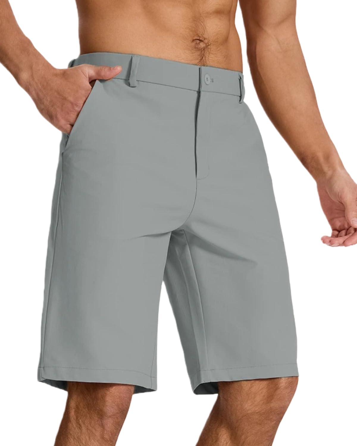 SNOWTEN Men's Classic Fit Golf Shorts