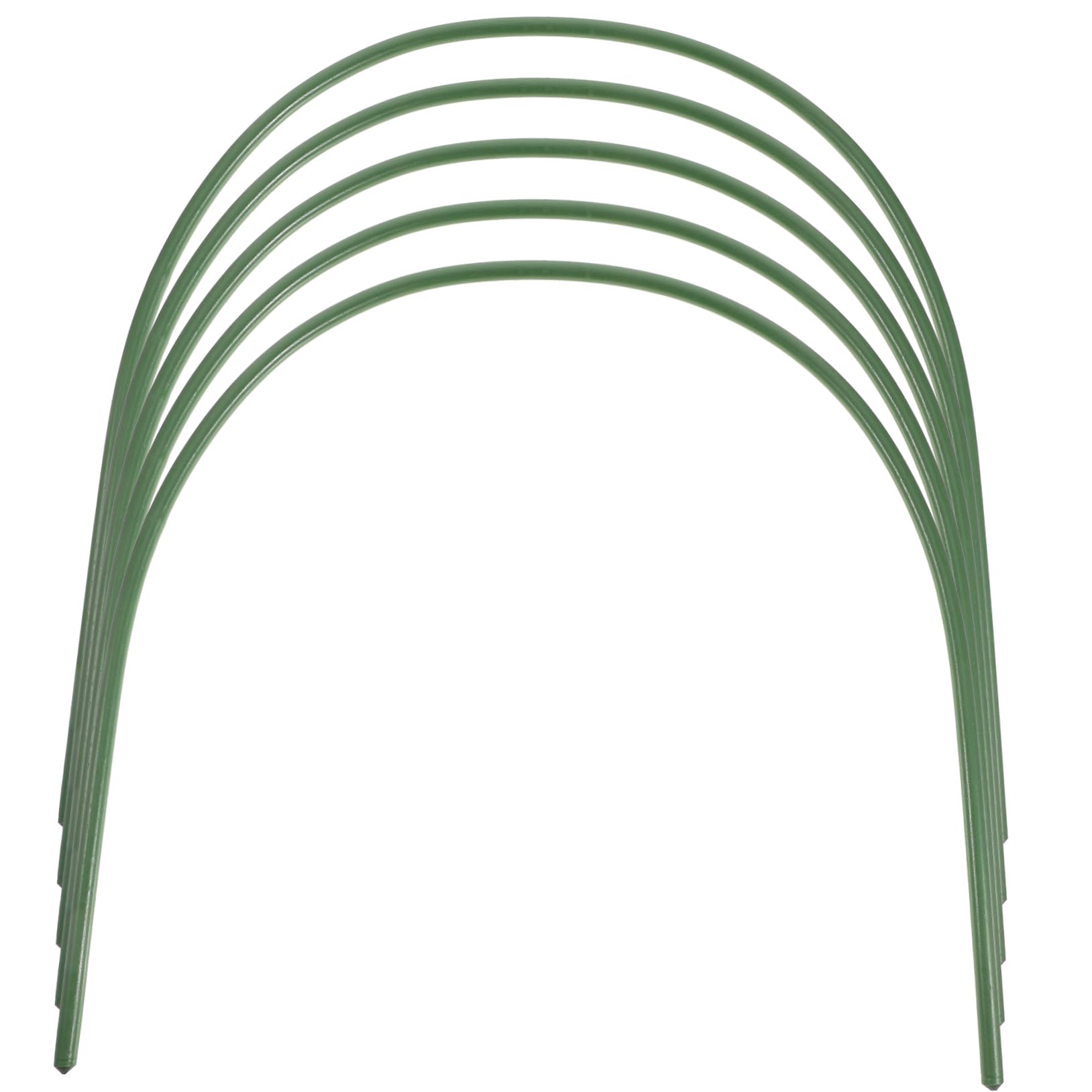 BESPORTBLE Greenhouse Shed Bracket 5-Pack Arch Shaped Coated Steel Pipe Garden Hoops for Plant Support Frost Protection Gardening Art Stand