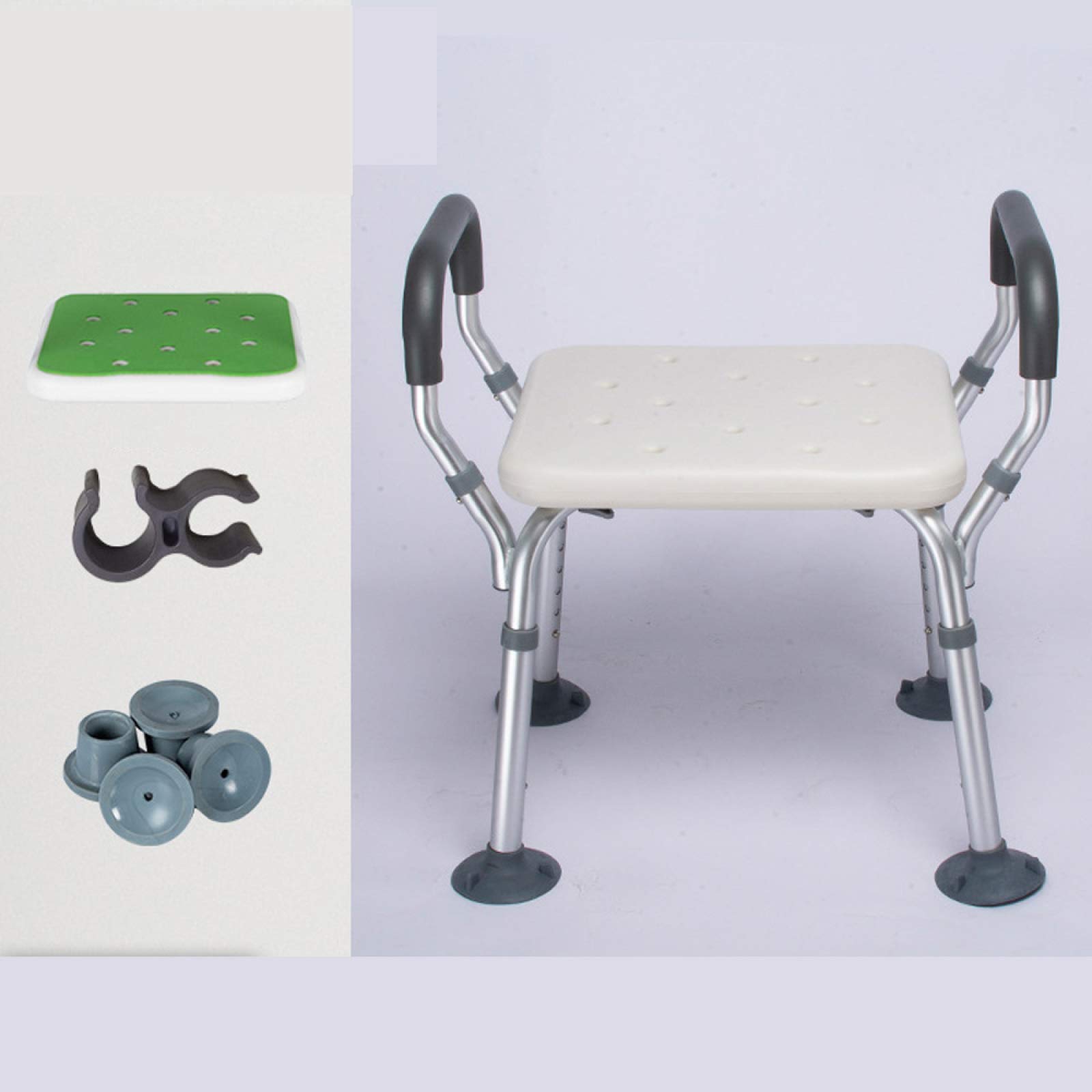 Buy Shower Stool Bench, Bath Chair With Armrest Padded Seat, Bathroom