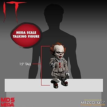 IT ペニーワイズ トーキングフィギュア2体セットMEZCO製 MEZCO イット ペニーワイズ トーキング フィギュア ピエロ TOYZ