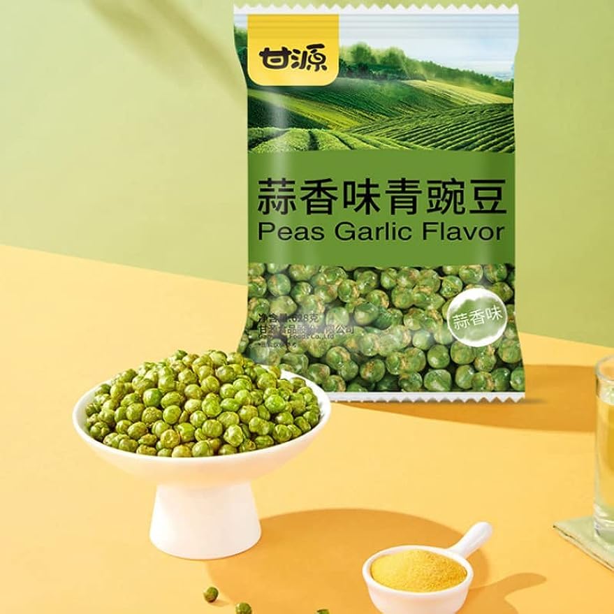 Amazon | 甘源 蒜香味青豆 628g 間食 軽食 グリーンピース 中華