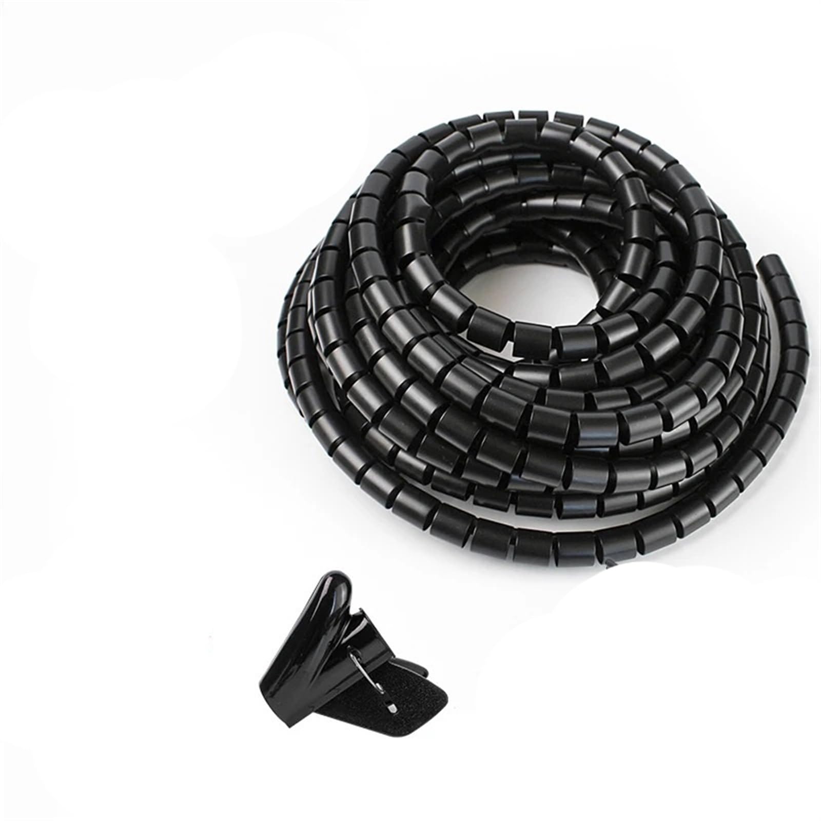 Osłona spiralna, 10-metrowa tuleja do nawijania drutu Organizator przewodów(Black,16mm x 10 Meter)