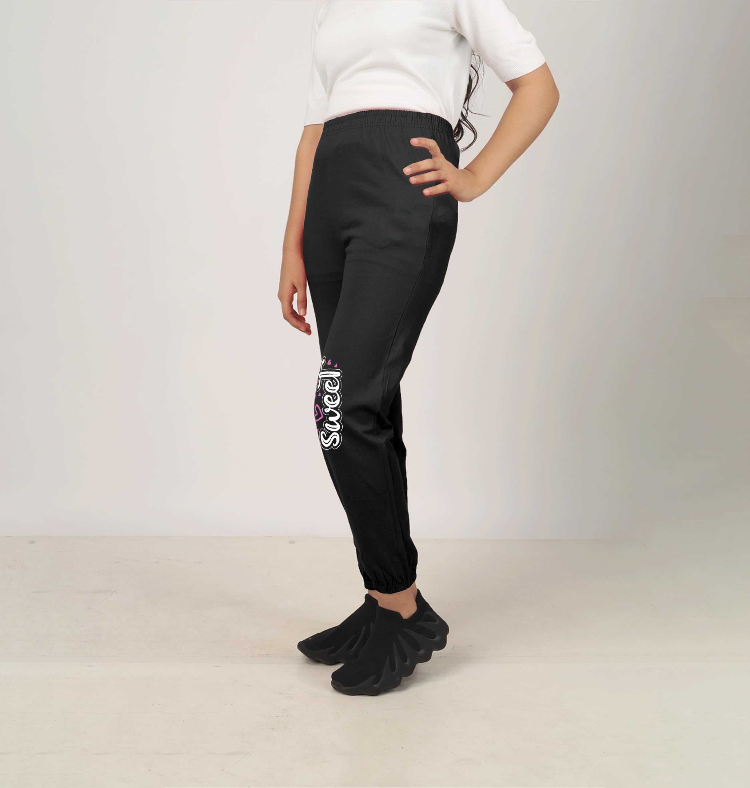 SHODOX® Trainingshose für Mädchen, Baumwollmischgewebe, bedruckt, normale Passform, 3 Stück