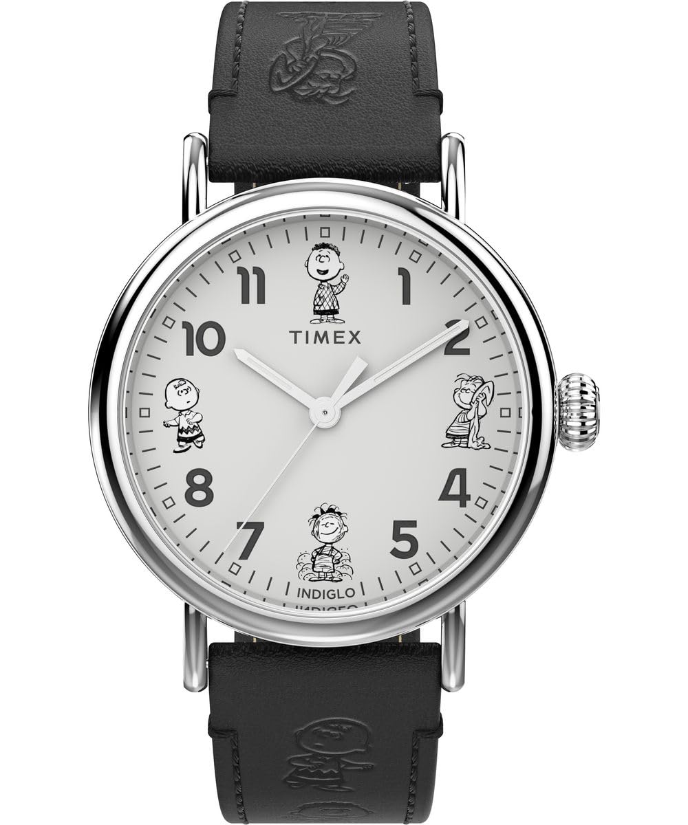 Timex Orologio Uomo Al Quarzo – Modello Analogico Con Cinturino In Pelle Grigia, Cassa In Argento E Quadrante Bianco, TW2W45900 - 3