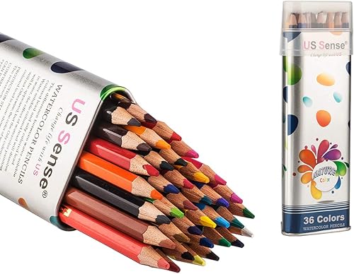 US Sense lápices de colores surtidos paquete de 24 lápices de dibujo para colorear con aceite para niños y adultos disponible en Yaxa Guatemala