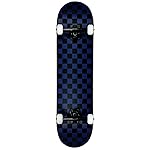 Krown KRRC-57 Rookie Checker Skateboard, Black/Blue, 7.75
