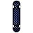 Krown KRRC-57 Rookie Checker Skateboard, Black/Blue, 7.75
