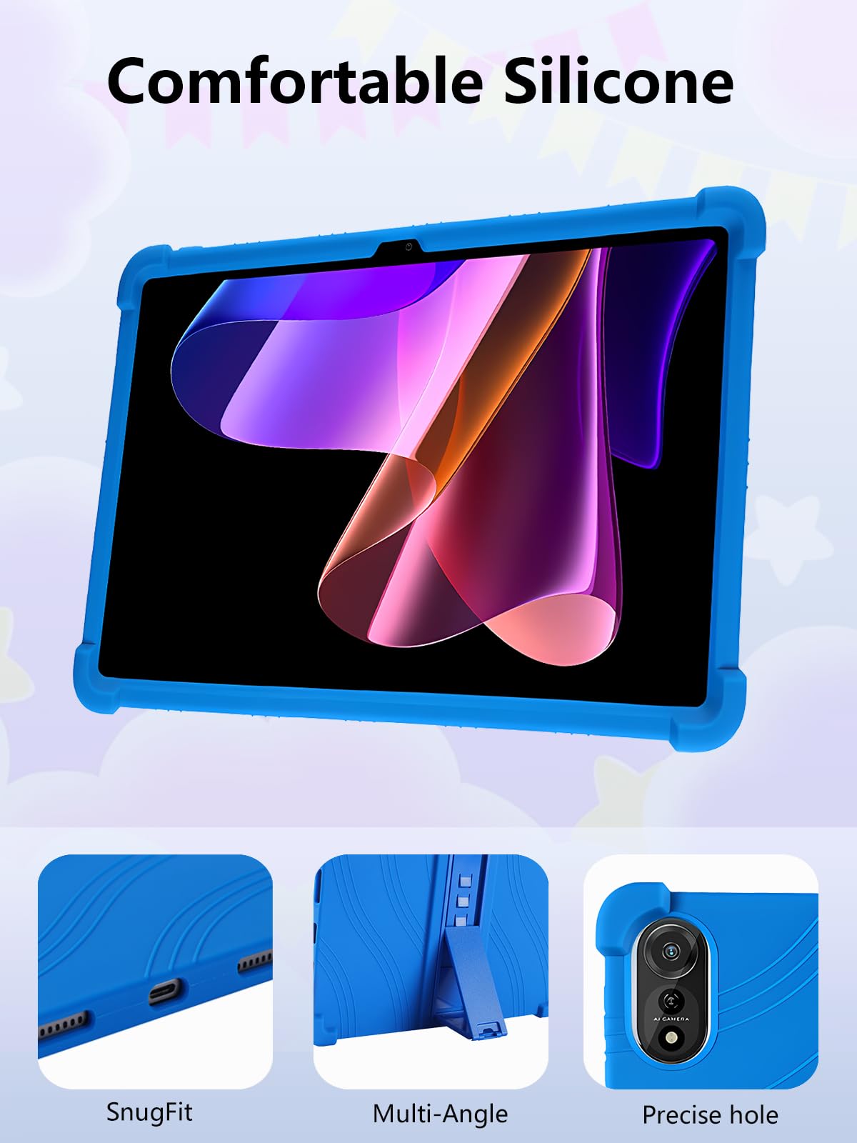 Custodia In Pelle PU Antiurto Per Blackview Oscal Pad 10 | 10.1 Pollici, Con Stand