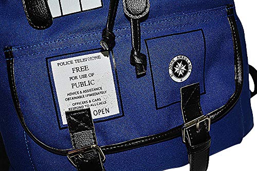 HAMIQI-Doctor-Who-Cosplay-Police-Box-Fashion-Casual-Backpack-Blue-Washed-Canvas-Bag-Anime-Travel-Backpack-Student-Schoolbag-Flip-Drawstring-Bags-Sports-Backpack