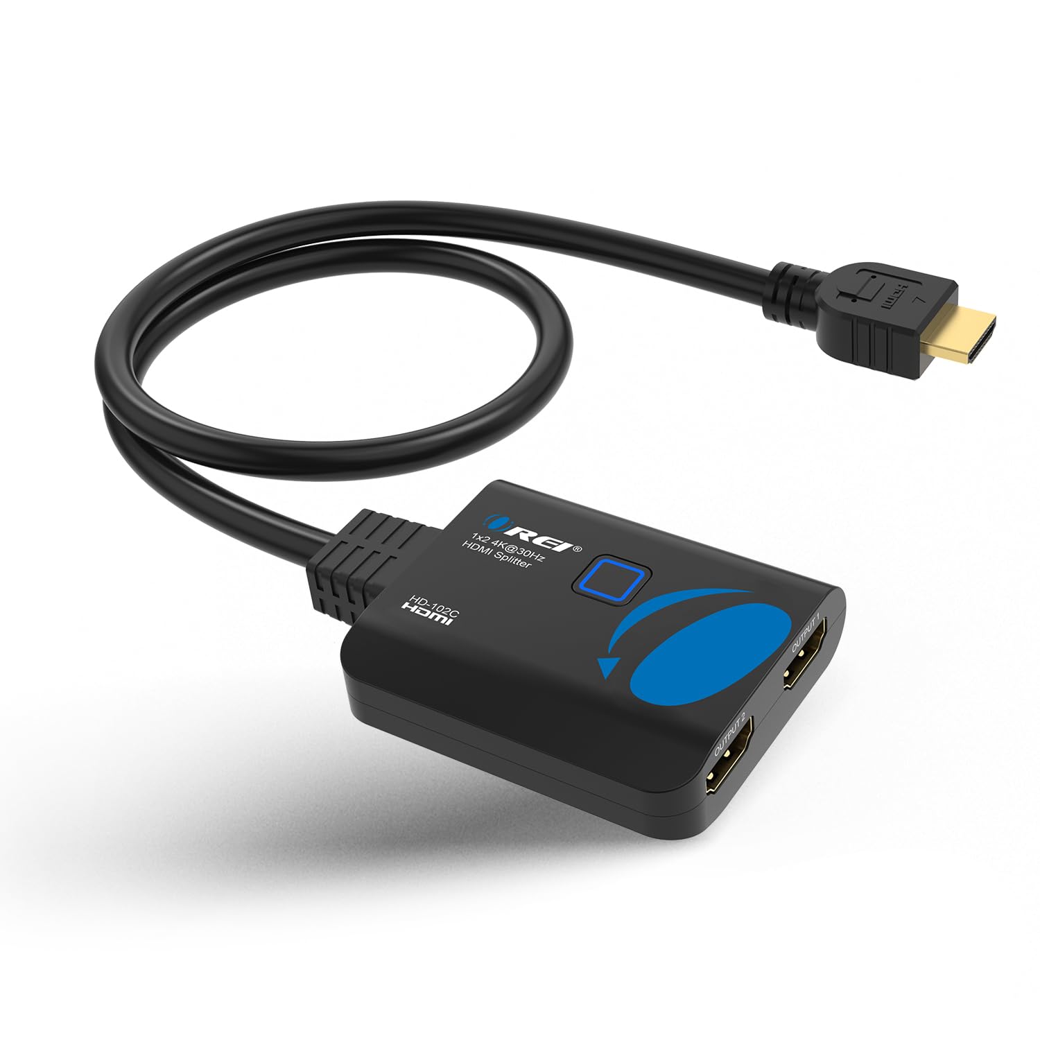 OREI 4K HDMI Splitter 1in2 Out - 1X2 HDMI Splitter for Dual Monitors Ultra HD 4K@30Hz with [ 2ft HDMI Cable ], 3D & 1080P Support for Xbox, PS4, Blu-ray, HDT, Will not Extend Display Screen (B0DF9C2969) Amazon Price History, Amazon Price Tracker