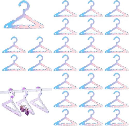 PH PandaHall 30 piezas de colgador de pendientes de ropa con forma de soporte para aretes, collar, mini percha, exhibición de joyas, organizador