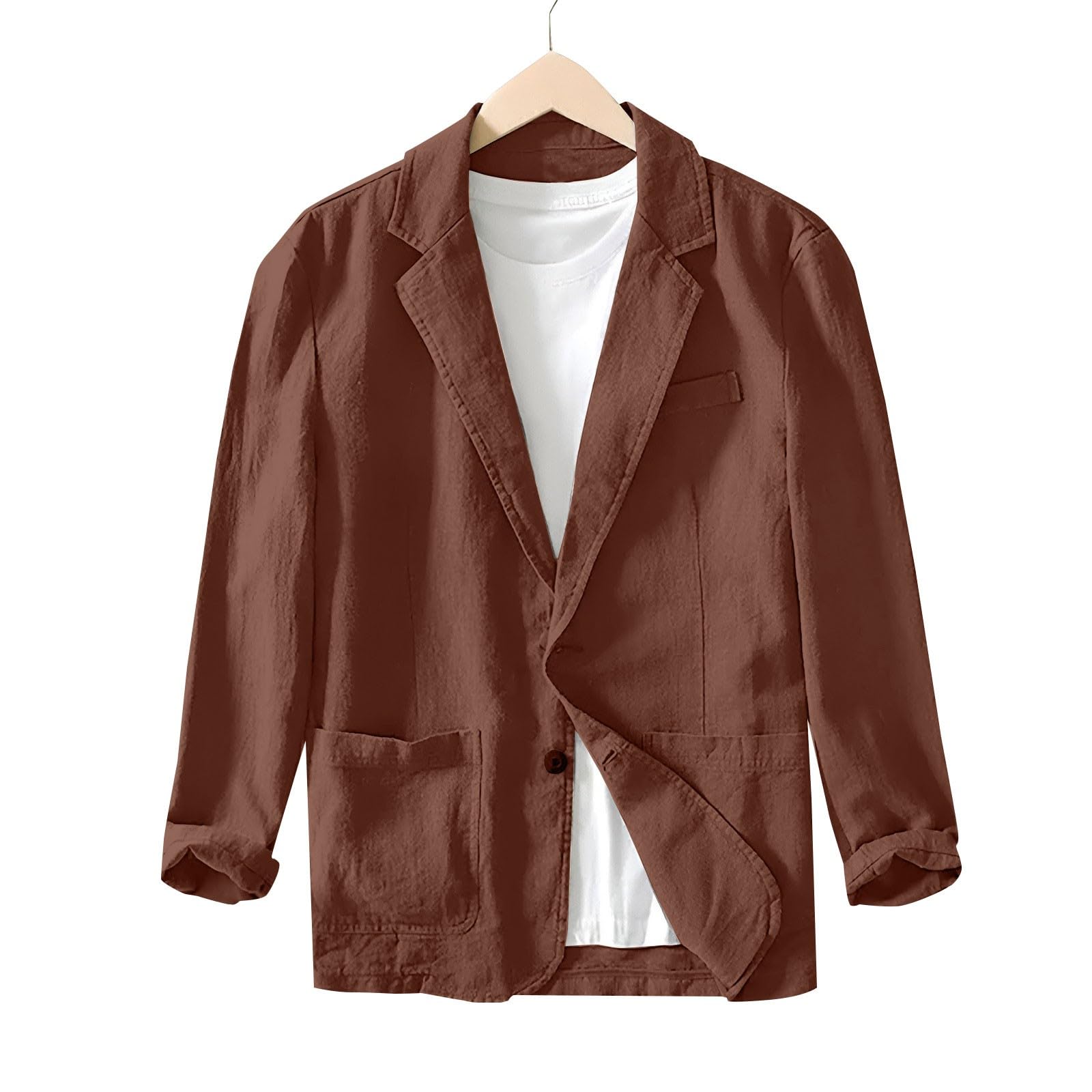 Veste Costume Homme Coton Veste De Sport Homme Cardigan À Manches Longues Couleur Unie Cardigan Décontracté Confort Blouson Léger Chic Vêtements D'Extérieur Fluide