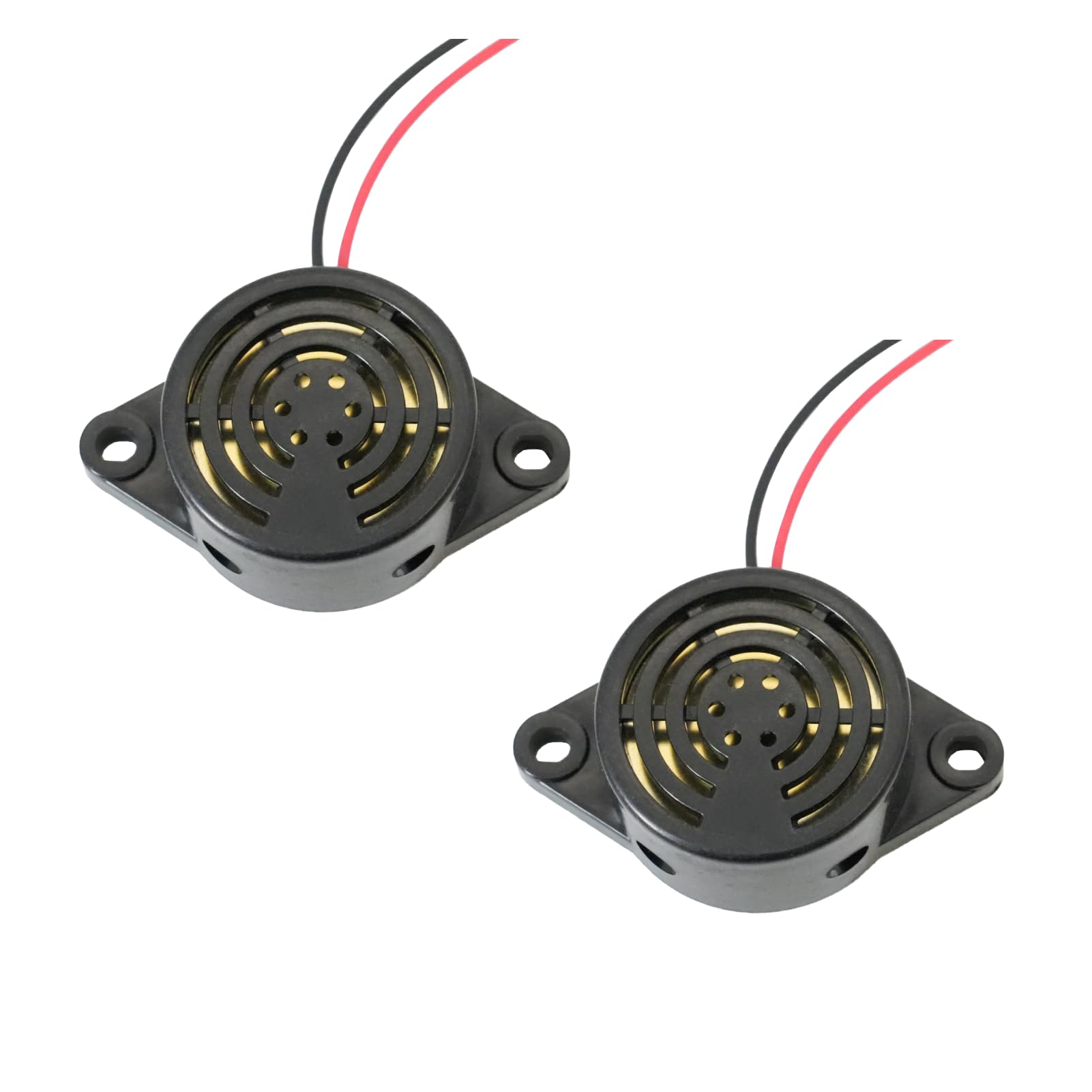 Cicalino 12V Buzzer Elettronico Attivo Piezo con Suono Forte 100 dB DC 3-24V per Allarme Acustico Esterno Industriale Cicalino Retromarcia Compatibile con Auto Moto Camion
