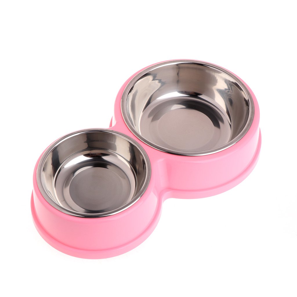 Zkbszn 2 in 1 Dog Feeder Raised for Food Water Bowl Double Bowl with Detachable Bowl Pet Feeder Anti-Leak