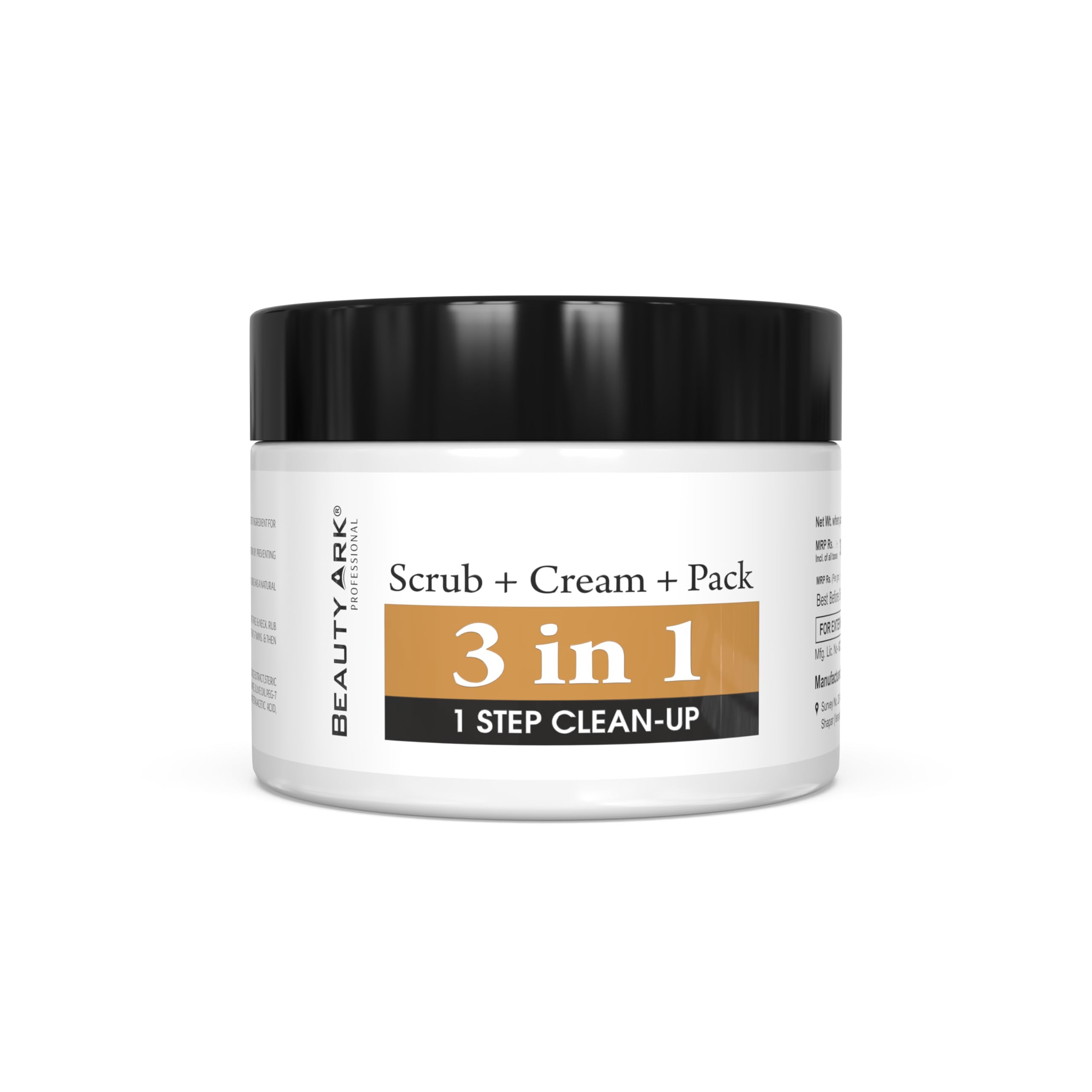3 in 1 Scrub Pack for Face Skin Exfoliant - Remove Dead Cells, Oil Control, Skin Polisher (Pack of 1) 250 gm