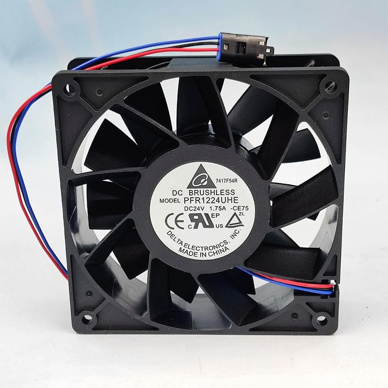 PFR1224UHE 24VDC 1.75A 12cm 3-wire alarm large airflow pressurized axial fan