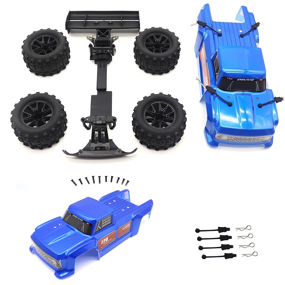 Zeyoking Custom Monster Truck Body Shell Kit for Wltoys 144001 144010 1/14 RC Buggy Upgrade...