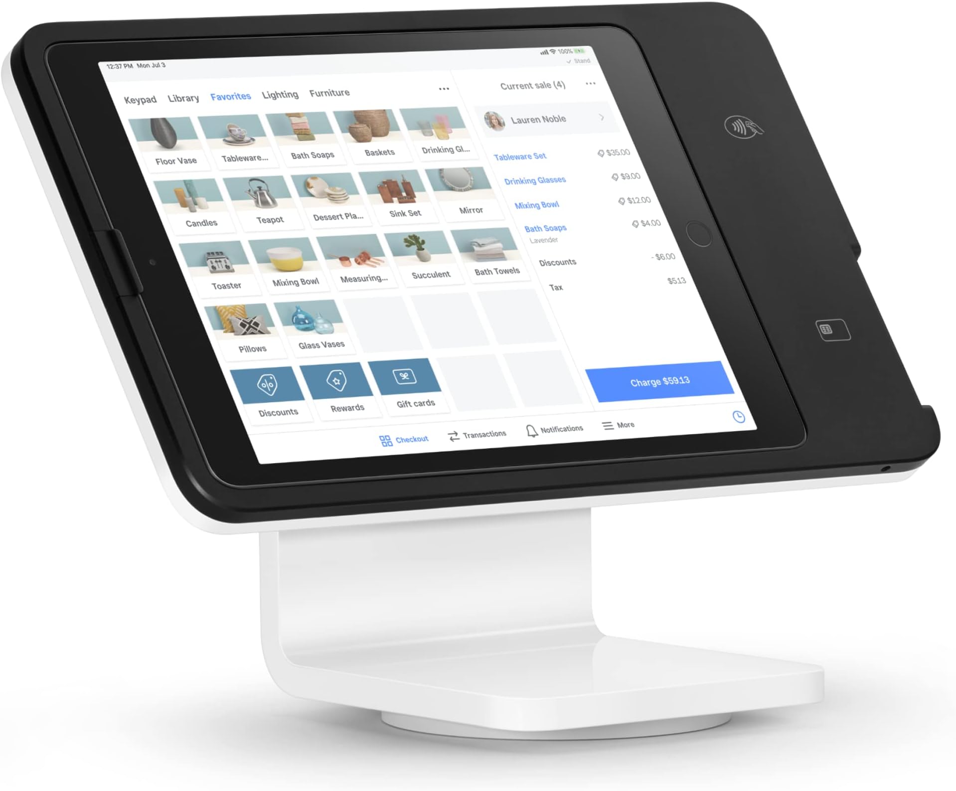 Square POS Stand for iPad (2nd gen, Lightning Connector)