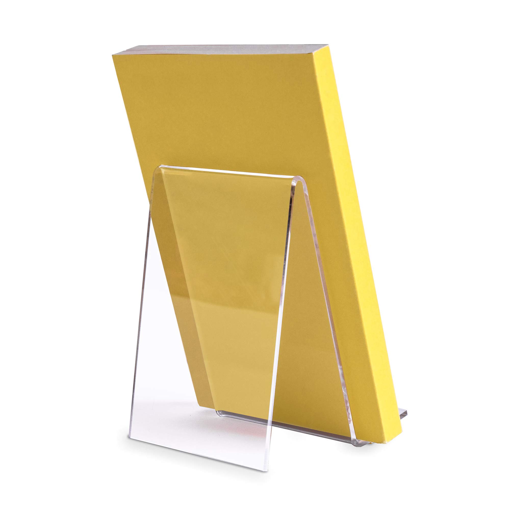 50 Stück Schrägsteller ECO von VITAdisplays, Buchständer, Warenträger als Buchstütze und Aufsteller für kleine Artikel aus original PLEXIGLAS