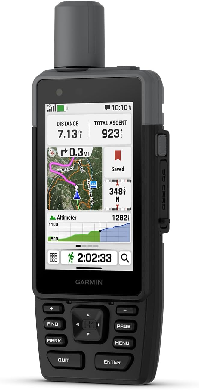 Garmin® GPSMAP® H1, Premium GPS Handheld Navigator with Color Touchscreen and Buttons, Durable IP67 Water Rating, Long Battery Life, Built-in Flashlight, Preloaded Maps Garmin® GPSMAP® H1, Premium GPS Handheld Navigator with Color Touchscreen and Buttons, Durable IP67 Water Rating, Long Battery Life, Built-in Flashlight, Preloaded Maps