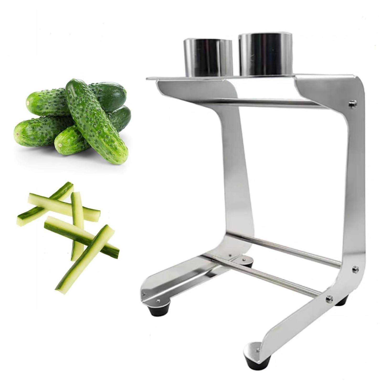 Cortador manual de verduras, cortador de zanahoria de acero inoxidable, utensilio de cocina fácil de limpiar para ensalada de sushi, 10 cortes/min, 45 mm de diámetro