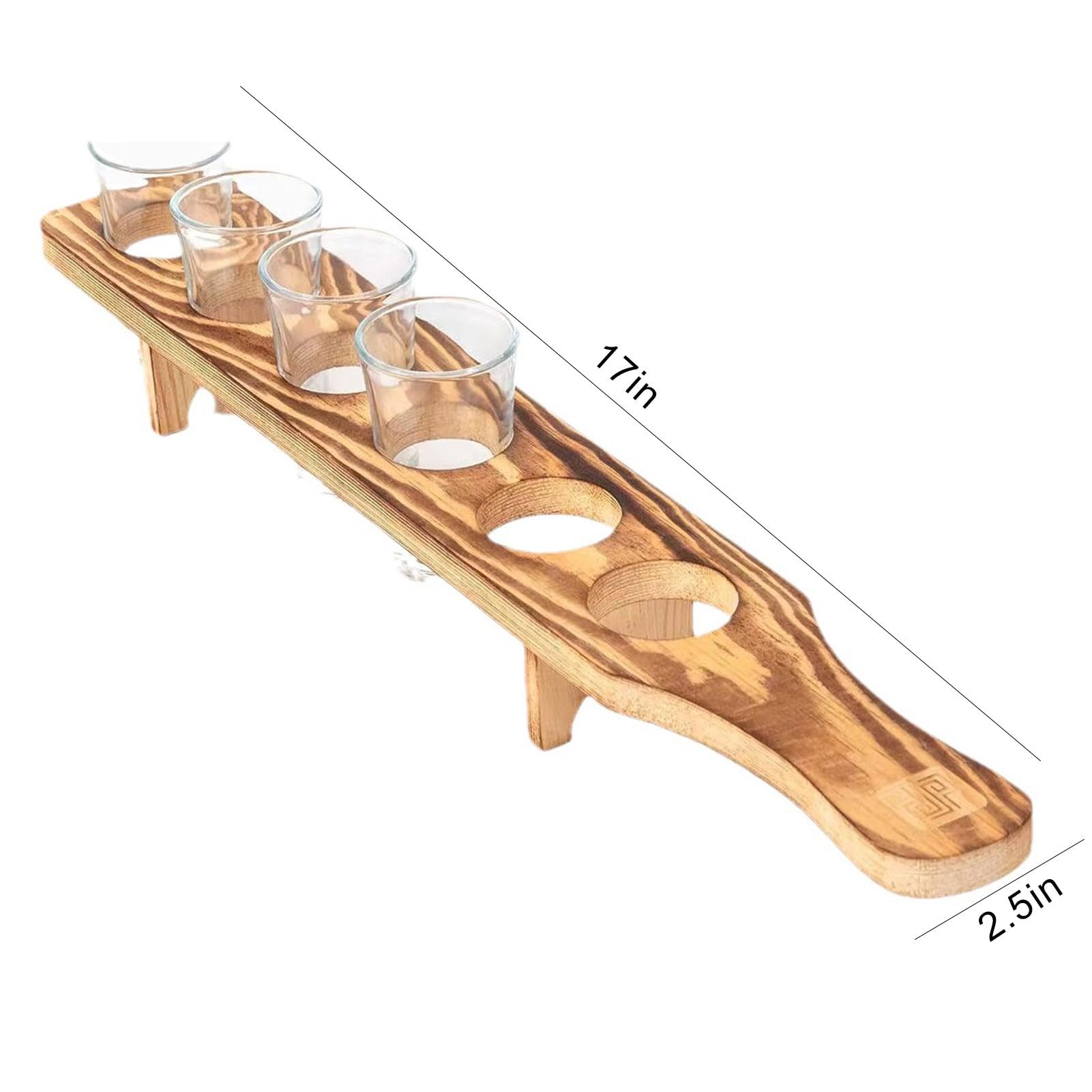 BENECREAT Plateau De Service Pour Verres à Shot Citrus
