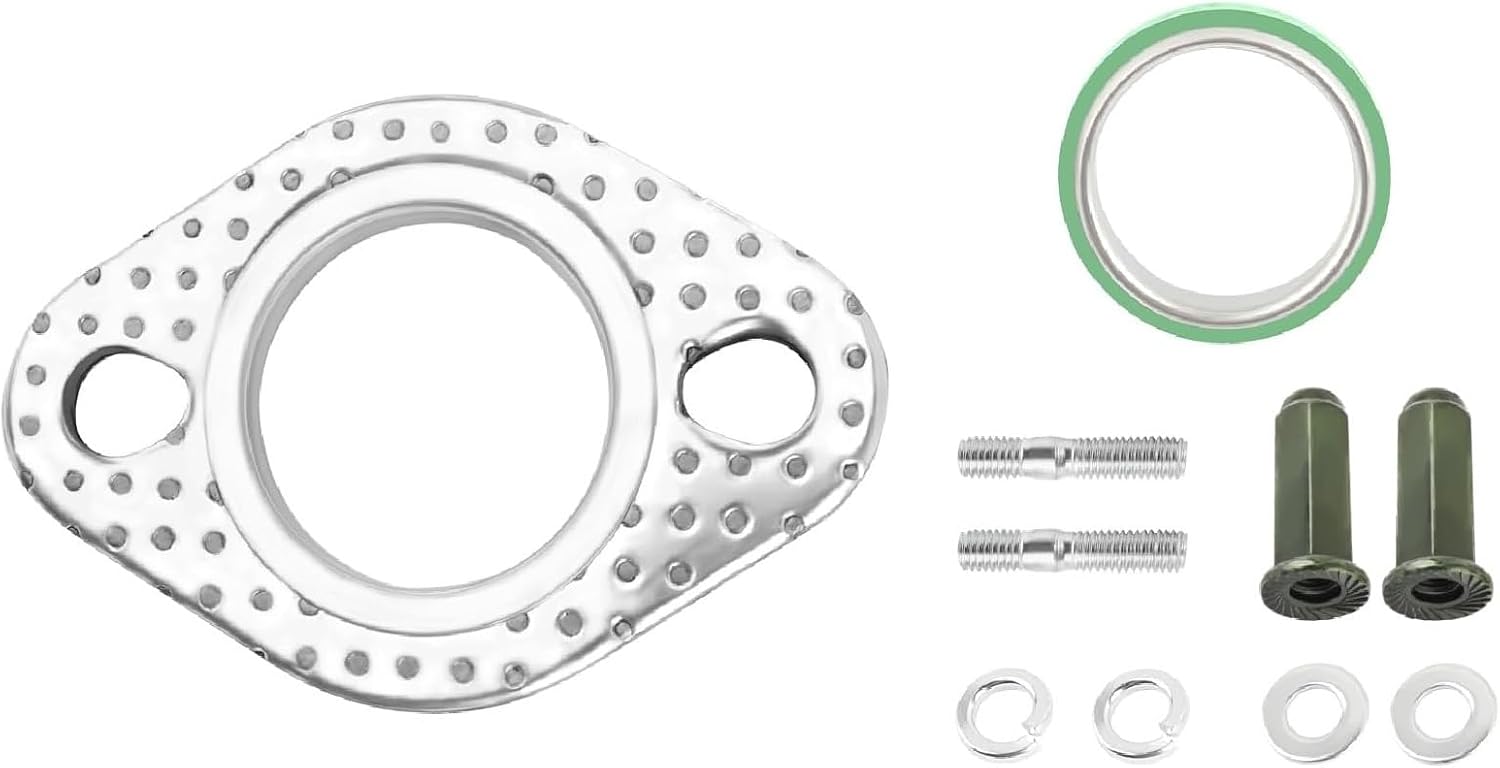 GY6 150cc Engine Exhaust Gasket Kit,GY6 Exhaust Gasket Kit with Bolts,Nuts,Gaskets,Exhausts Flange Gaskets Kits Fit ATV Scooter Moped Engine with 50cc 70cc 90cc 110cc 150cc