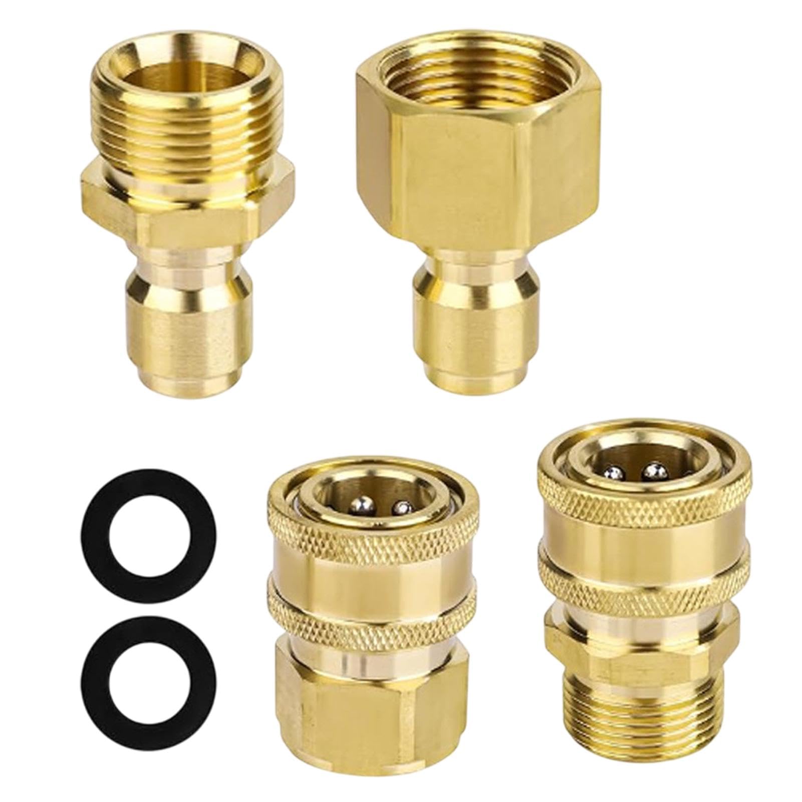 GSDGV 4 Pack M22‑14mm Pressure Washer Adapter Set
