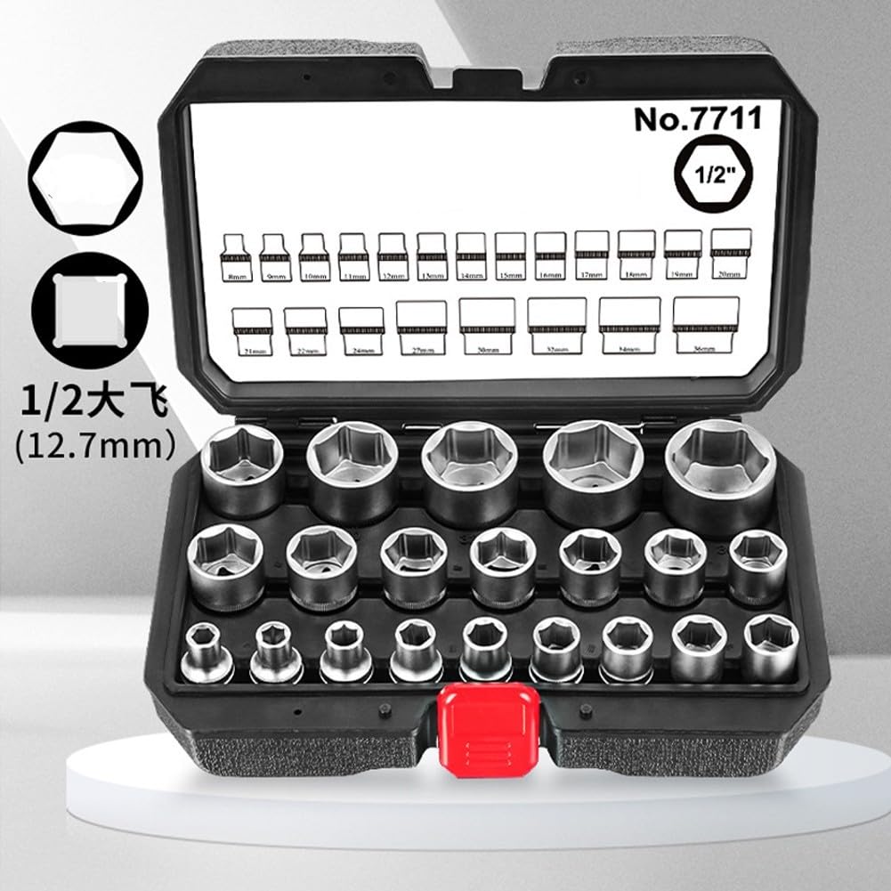 Set Bussole 1/2 Pollice 8-36mm Acciaio Cromo Vanadio