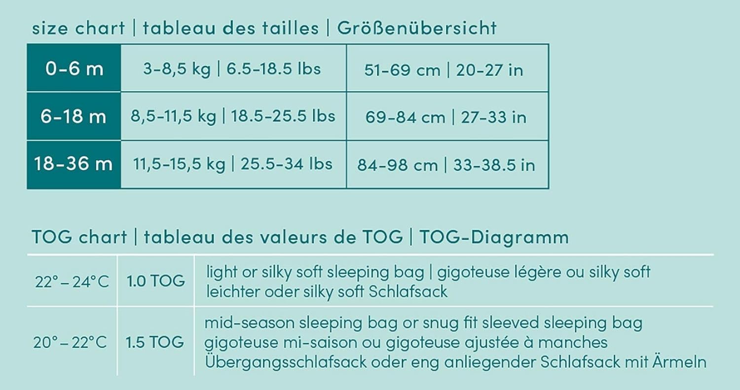 aden + anais Baby Sleeping Bag gigoteuse en mousseline de coton 1,0 TOG Mixte (lot de 1)