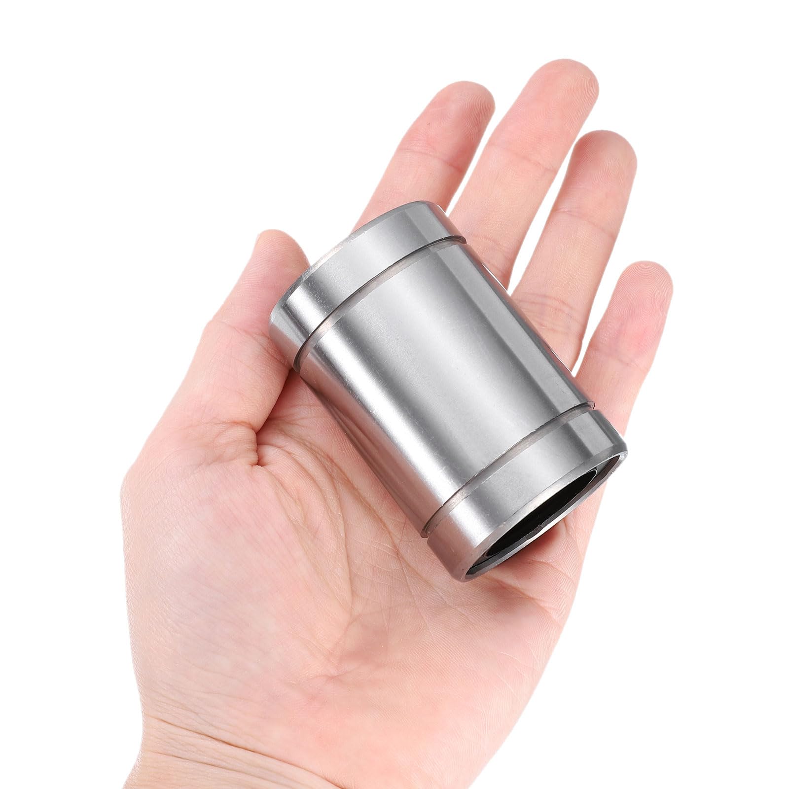 QUARKZMAN LM25UU lineaire lagers, 4 stuks, 25 mm boring, 40 mm, OD, 59 mm lengte, lineaire kogellagers, dubbelzijdig met rubberen afgedicht lagerstaal voor CNC-machine, 3D-printer