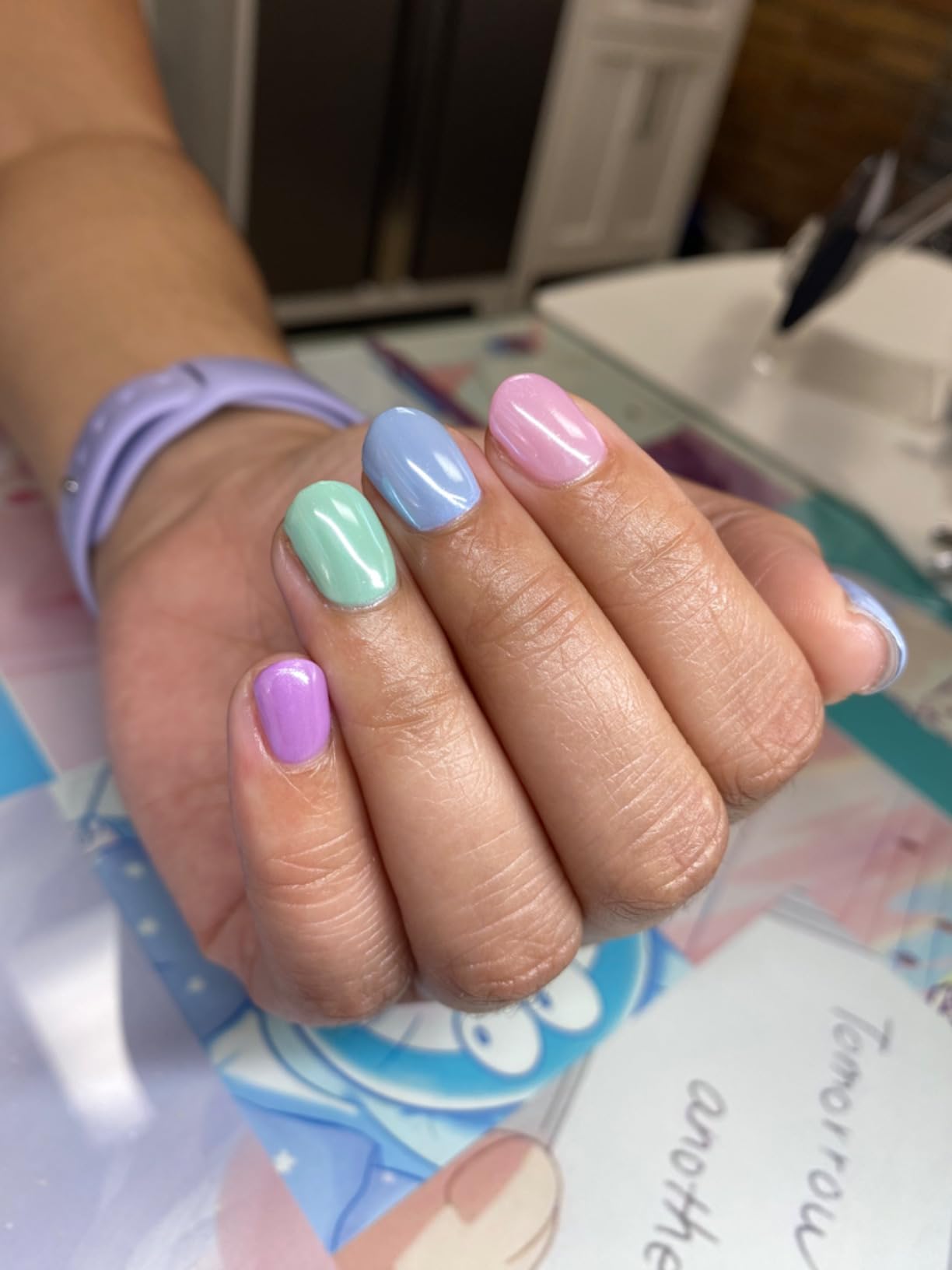 Daily Charme Magic White Nail Chrome Powder (White) 1g, Pearlescent Nail Chrome Powder, Glazed Donut, Nail Art Decoration, Home DIY/Nail Salon Manicure