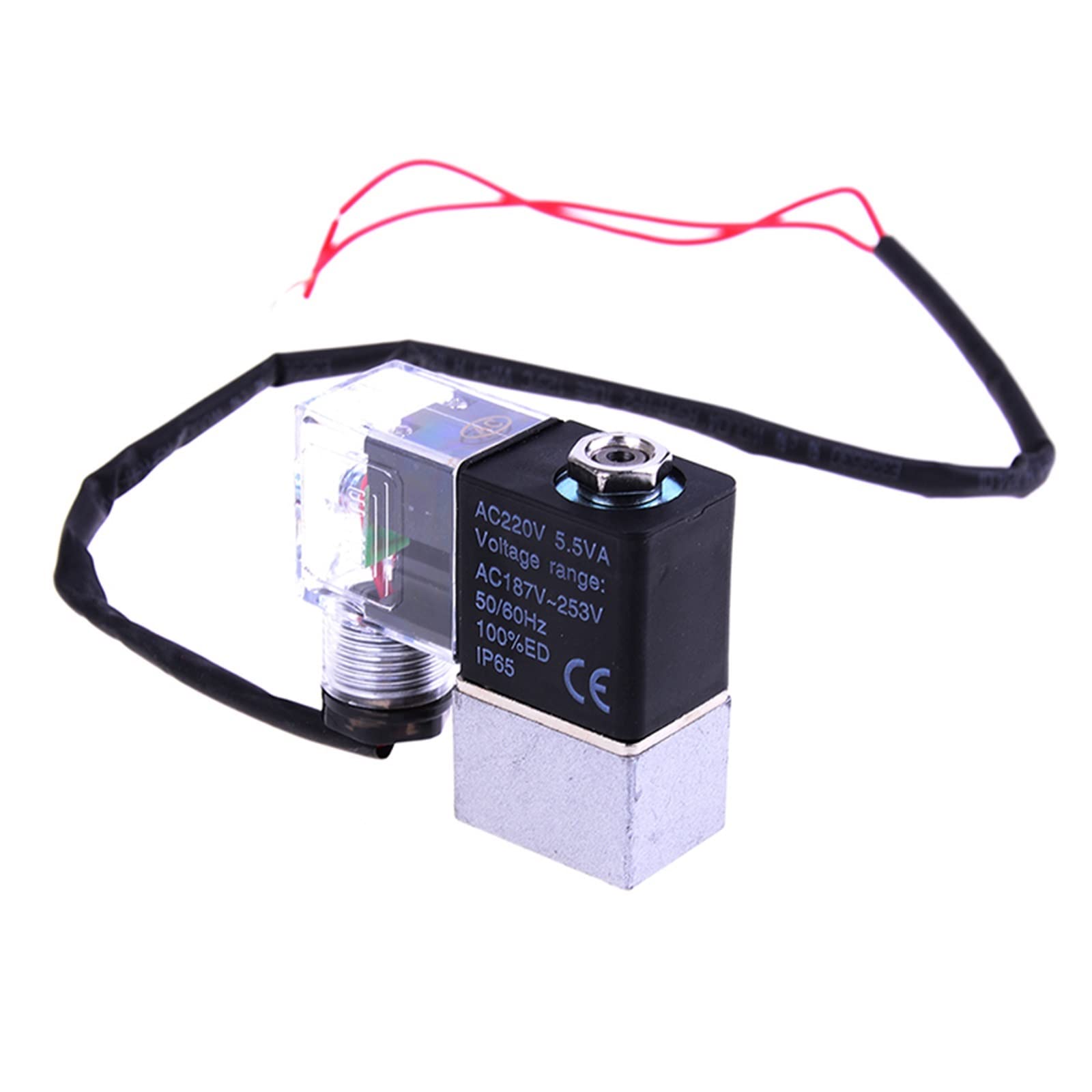 HDPHCRIUN Mute Oil Free Air Compressor Pump Fittings Unloading Valve Drain Solenoid Carbon Steel 1Pcs