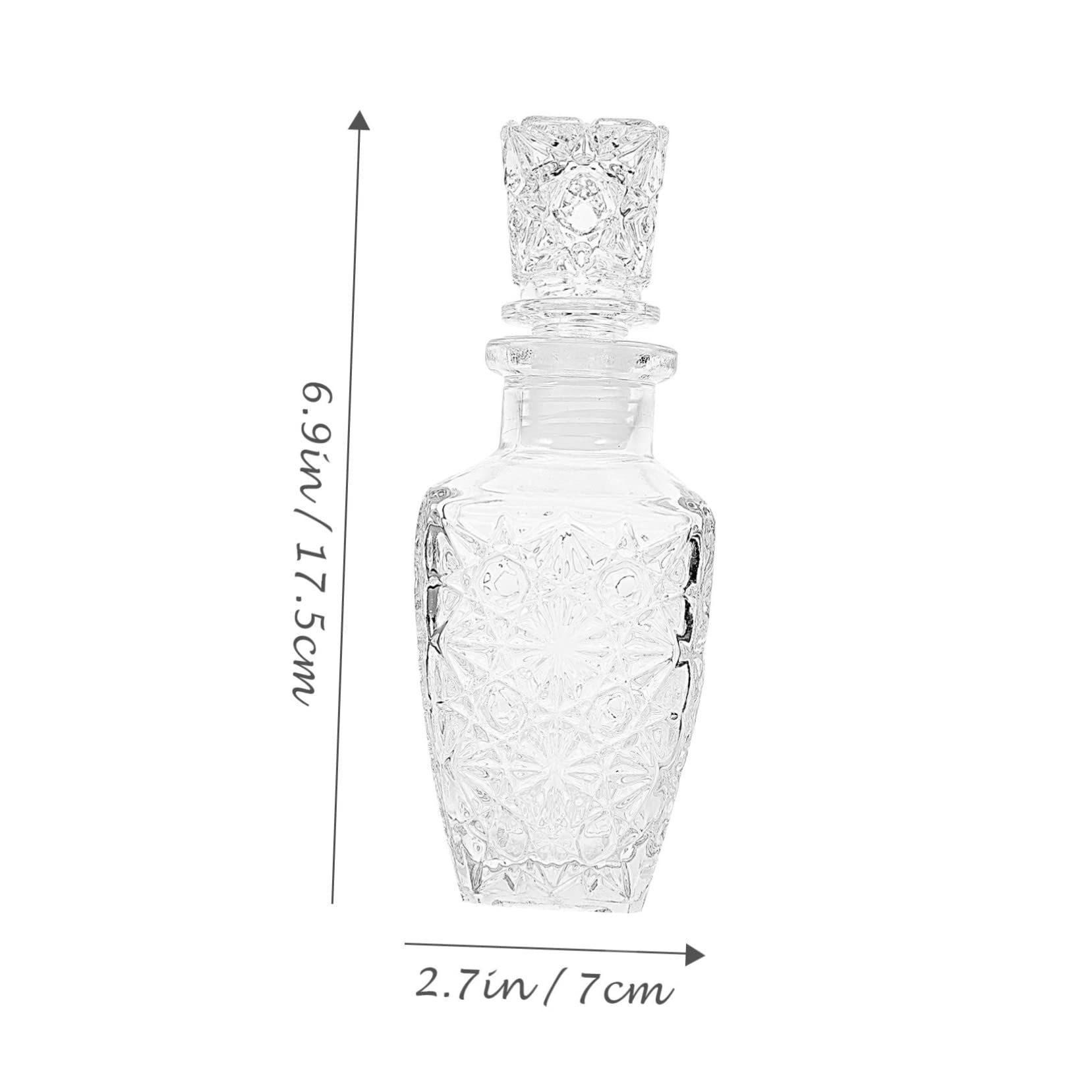 CIYODO Whiskey Decanter Wine Glass Bottle Set Dispenser Bottle Stopper for Wine Lovers