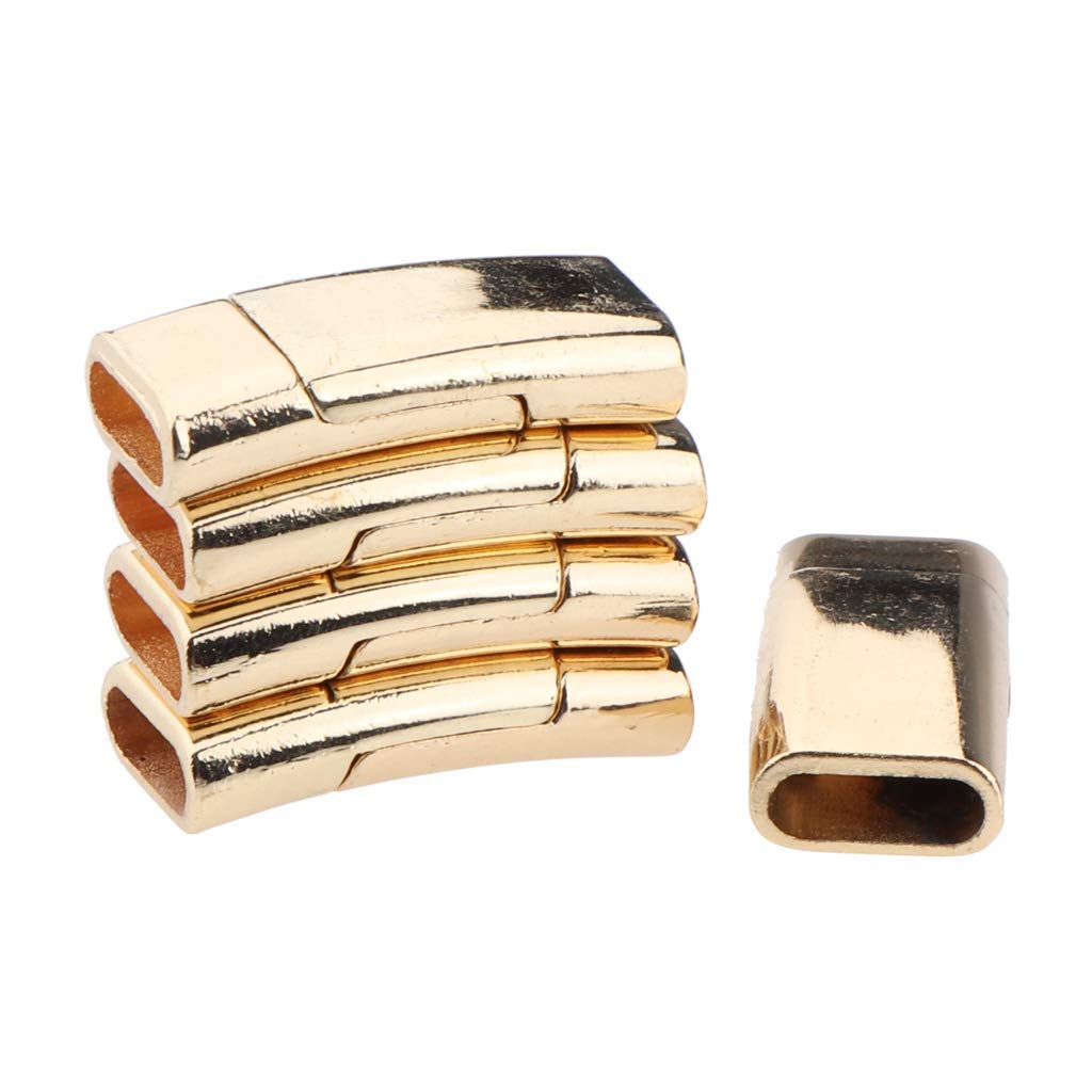 Baosity 5 Chiusure Magnetiche Per Gioielli – Rettangolari 25x10 Mm, In Lega, Per Bracciali In Pelle E Collane Fai Da Te - 2