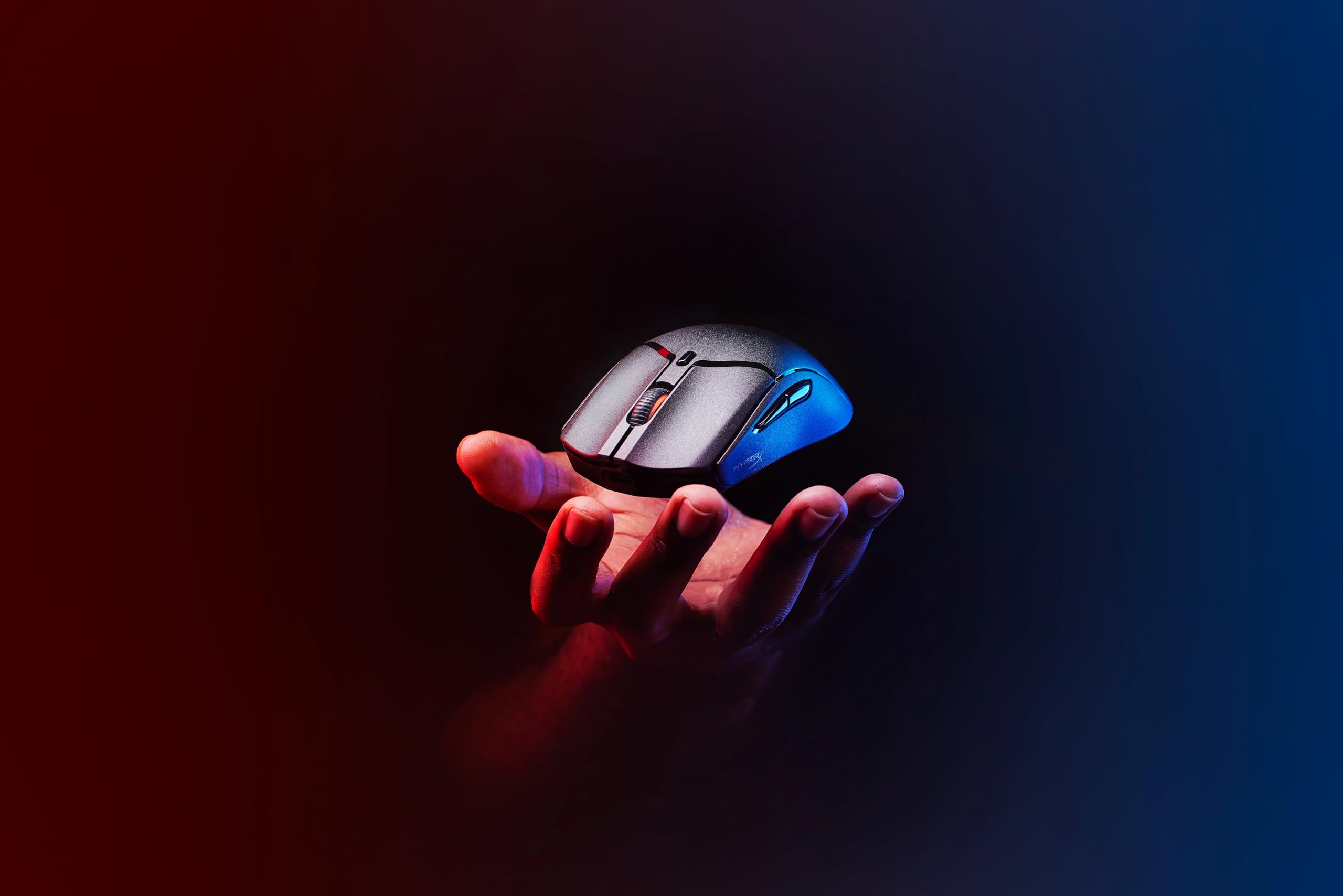 HyperX Pulsefire Haste 2 Mini Wireless, Souris Gaming sans Fil Ultra Légère 59 g, Capteur HyperX 26K Jusqu’à 26 000 DPI, Double Connexion sans Fil 2.4 GHz et Bluetooth, Autonomie Jusqu’à 100h, Noir