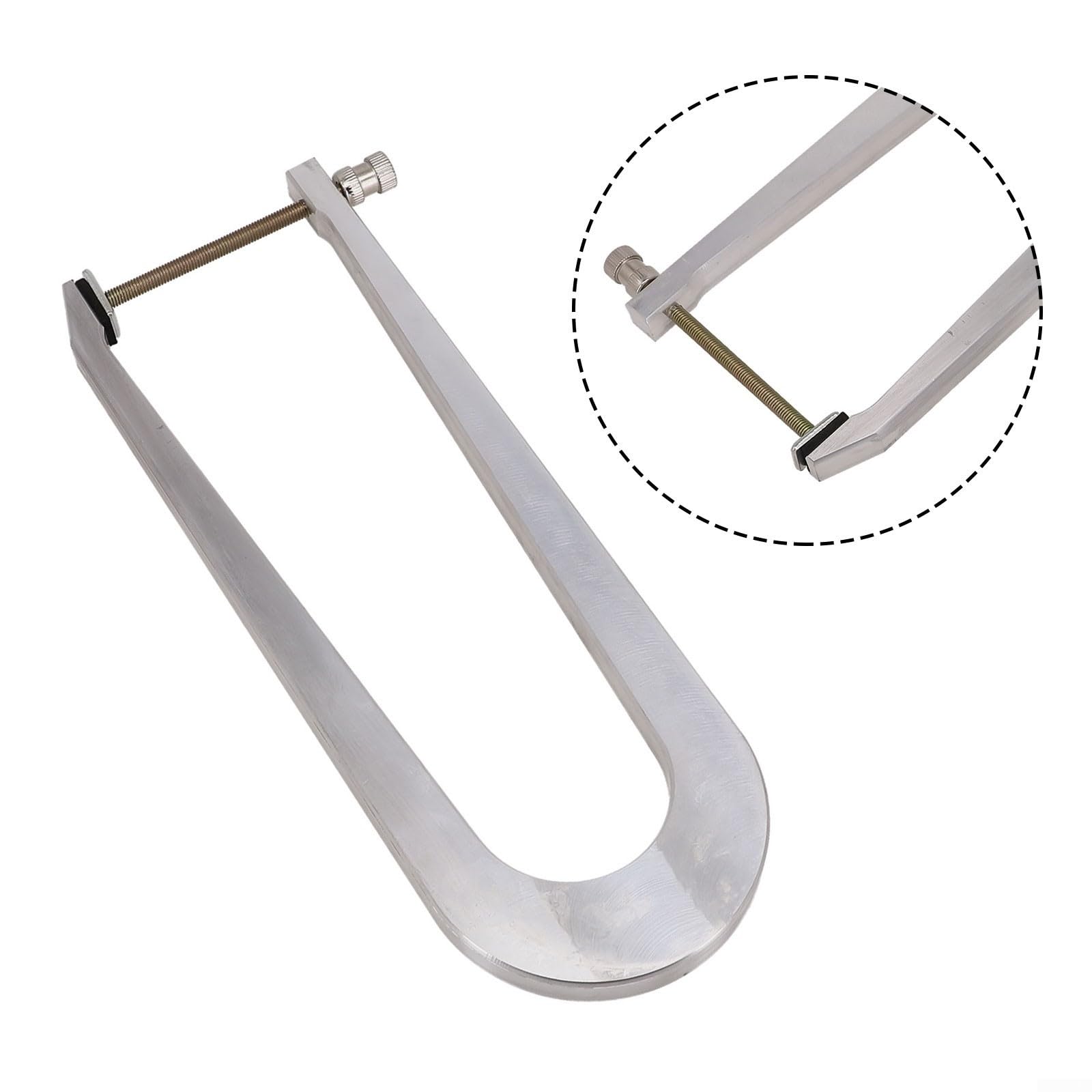 Zoegneer Morsetto multifunzionale per ponte chitarra, in alluminio, per strumenti di riparazione liutai, 5 misure (profondità 24 cm)