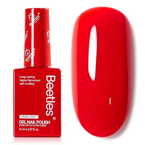 Miniatura 18 de Beetles Esmalte de uñas de gel ultravioleta semipermanente con brillantina holográfica y efecto magnético de ojo de gato, para otoño, arte de uñas y