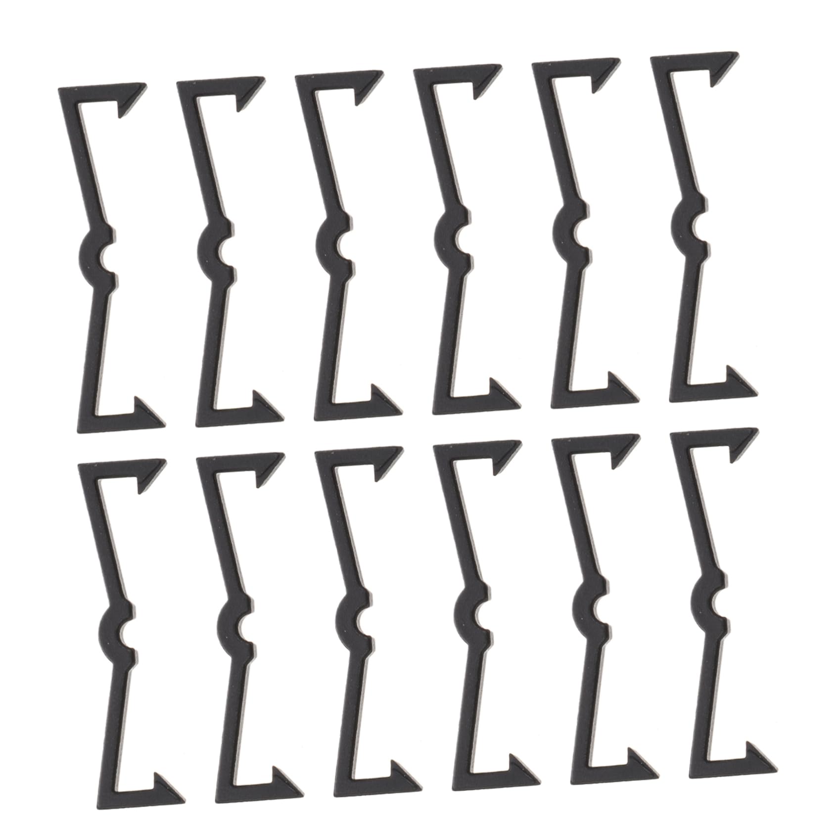 OUNONA 100pcs Plastic Pegboard Hooks Gaming Pegboard Organizers Hooks for Wall Jewelry Craft Display