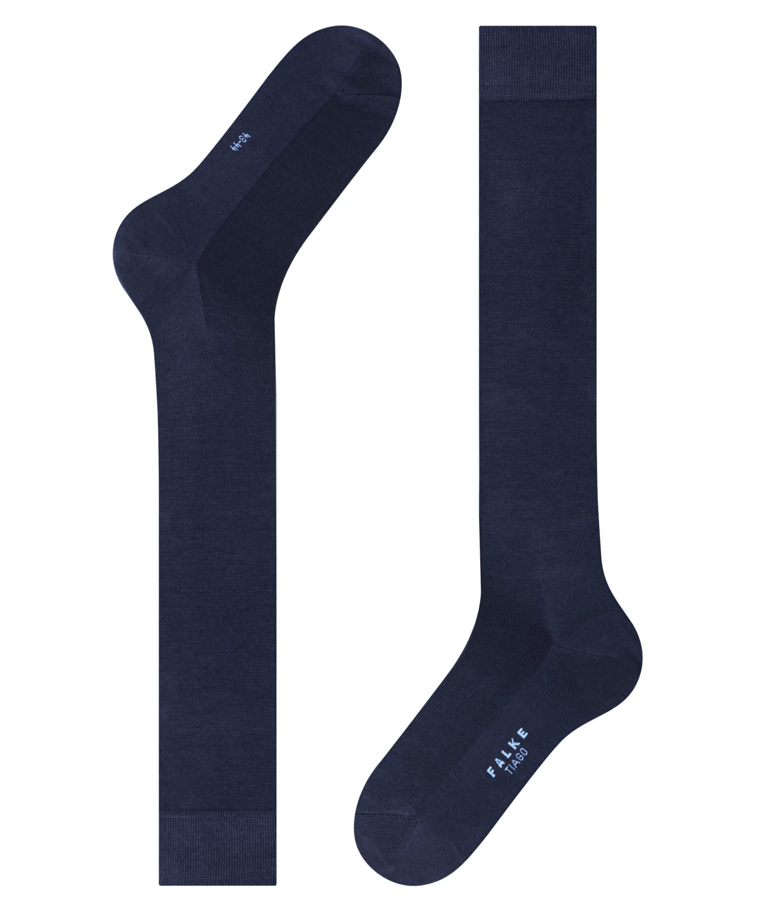FALKE Mężczyźni Podkolanówki Tiago M Kh bawełna fil d´Écosse długie jednokolorowe 1 Para, Niebieski Royal Blue 6000, 45-46