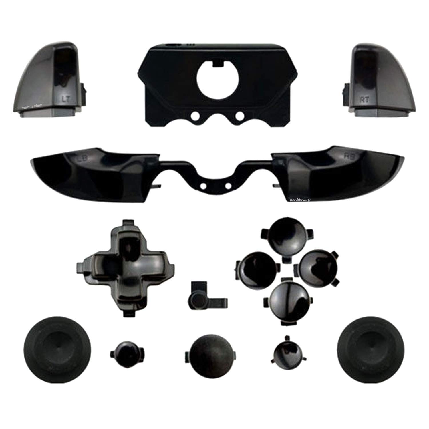 Full Button Dpad LB RB LT RT Sets Mod Replacement Compatible with Xbox One Elite Controller