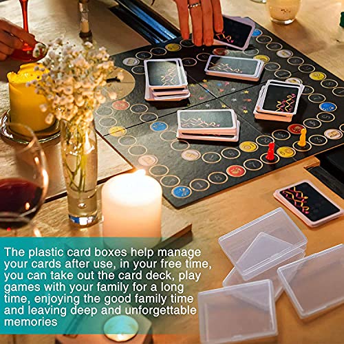 Umwhcw Pack of 10 Playing Cards Box Collecting Cards Holder Cards Storage Organiser Transparent Cards Case Plastic Storage Box for Gaming Cards - Image 2