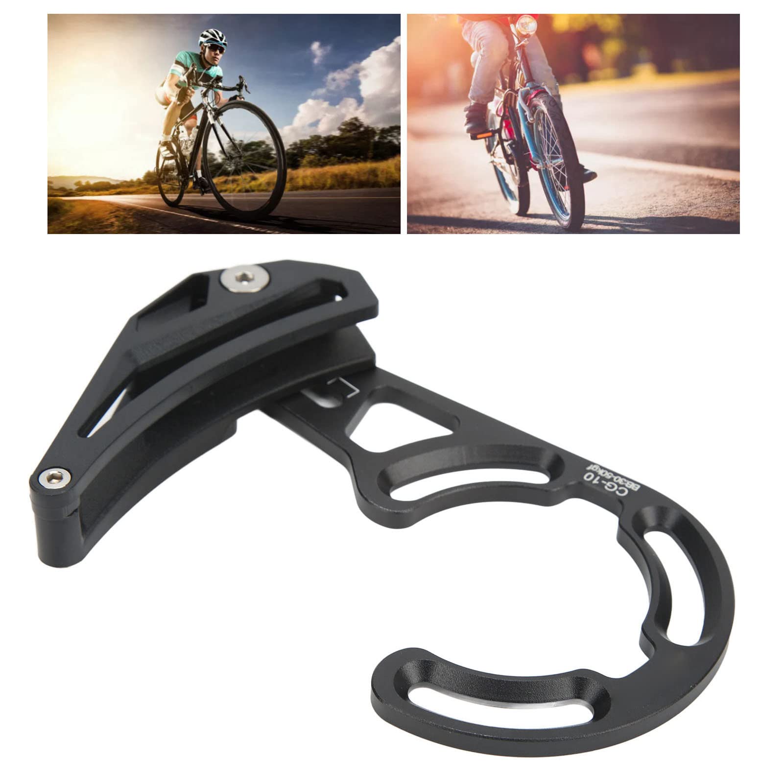 Guidacatena per Bici CG10, Paracatena Ad Alta Resistenza per Montaggio Diretto, Mantiene la Catena in Posizione per Mountain Bike, Lega di Alluminio 7075, 1 unità