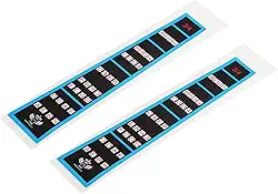 Generic 3/4 Guia de dedo de violino adesivos de braço de violino guia de braço marcadores pretos para praticantes de violinos 3/4, pacote com 2