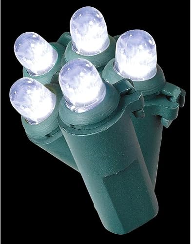 Home Accents Cadena de luces LED de cúpula blanca fría de 200 luces navideñas