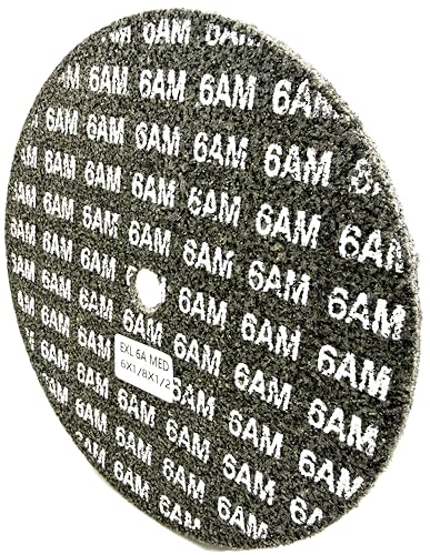 Image of EXL Unitized Wheel, Aluminum Oxide, 6 inch Diameter x 1 /8 inch Wide x 1 /2 inch Arbor, 6A Medium | 27974 | (Pack of 1)