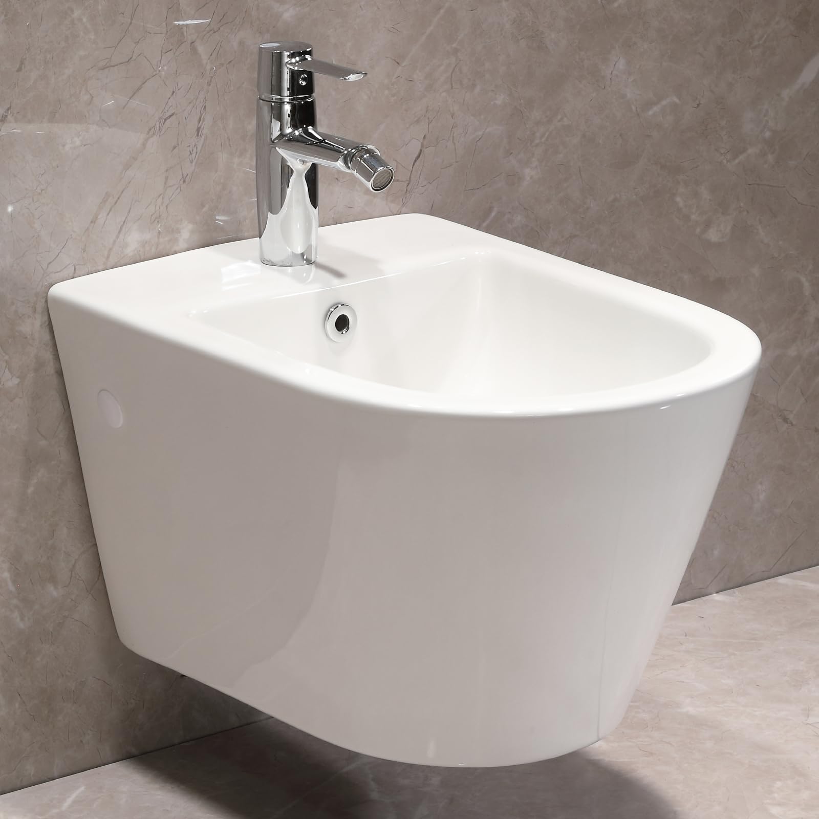 Set WC sospeso senza bordi per WC con sospensione bidet – WC da parete con rivestimento nano – WC con sedile WC con abbassamento automatico – bidet da parete per doccia intima – bidet doccia igienica