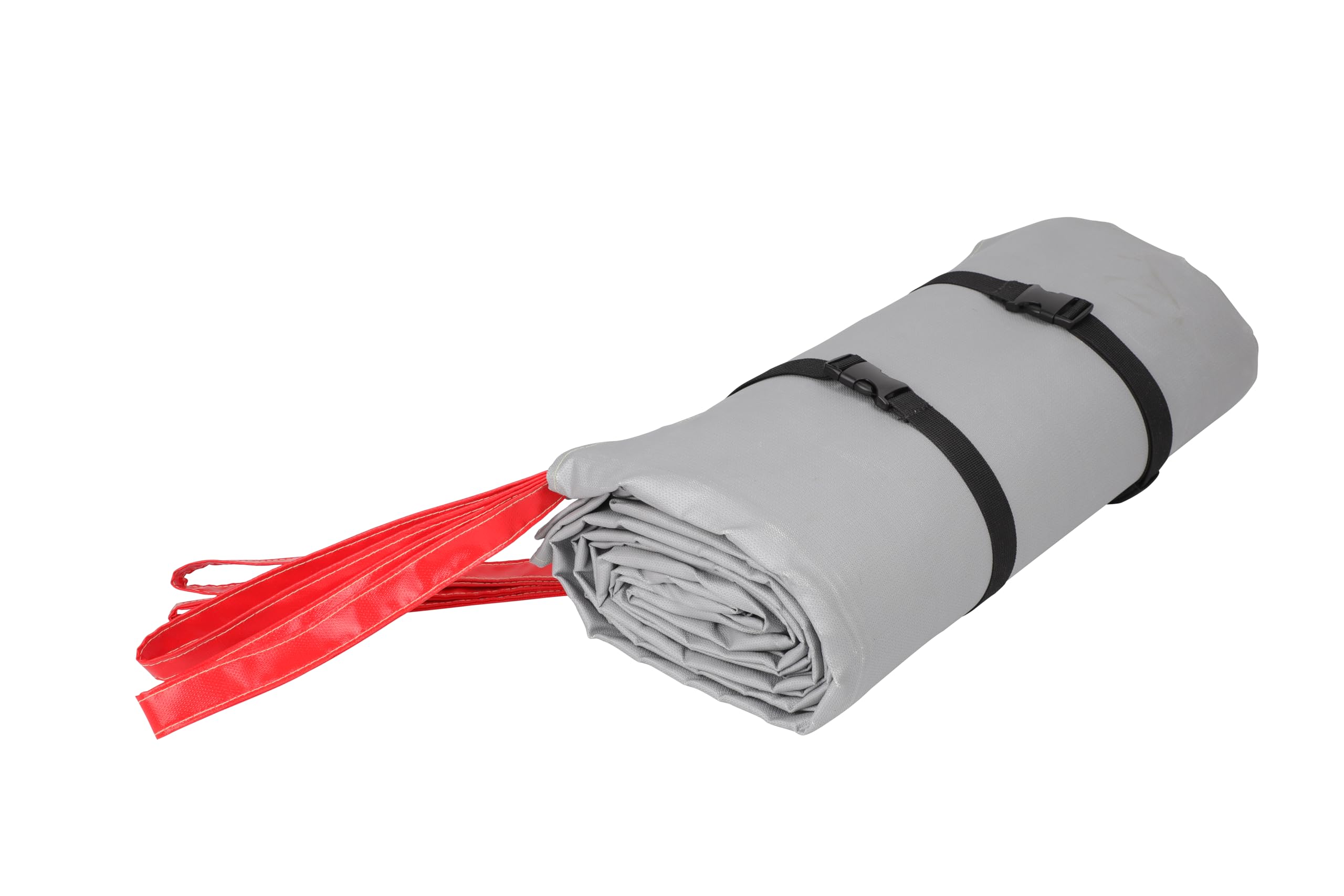 Couverture ignifuge 2 x 2 m - Fibre de verre 550 ℃ avec double revêtement en silicone et coutures en acier | Protection contre l'incendie pour batteries, trottinettes électriques et usage domestique